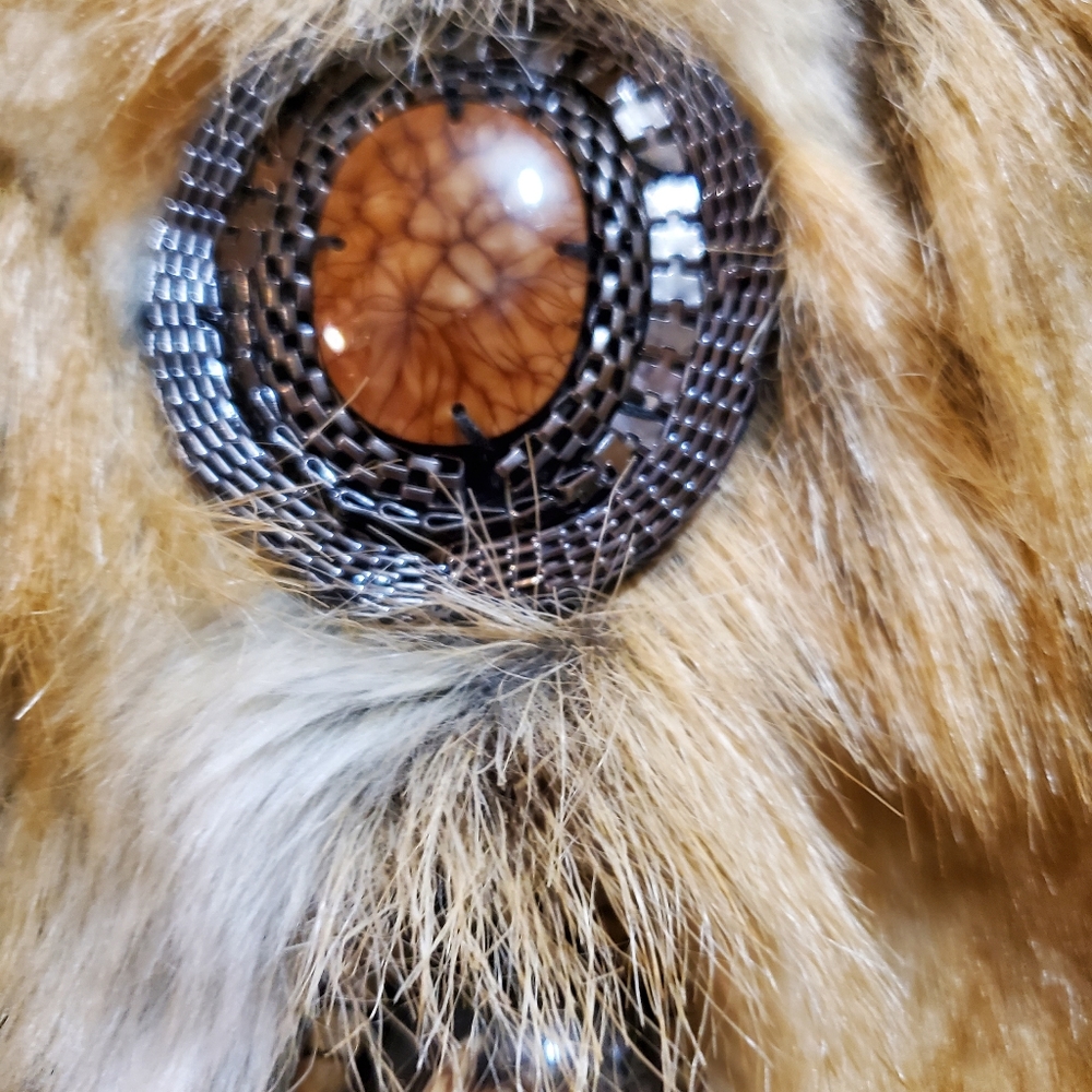 Sharif ! π1 of 1!!π Original 1827. Angora Fur w/Stones/Crystals. - Picture 2 of 5